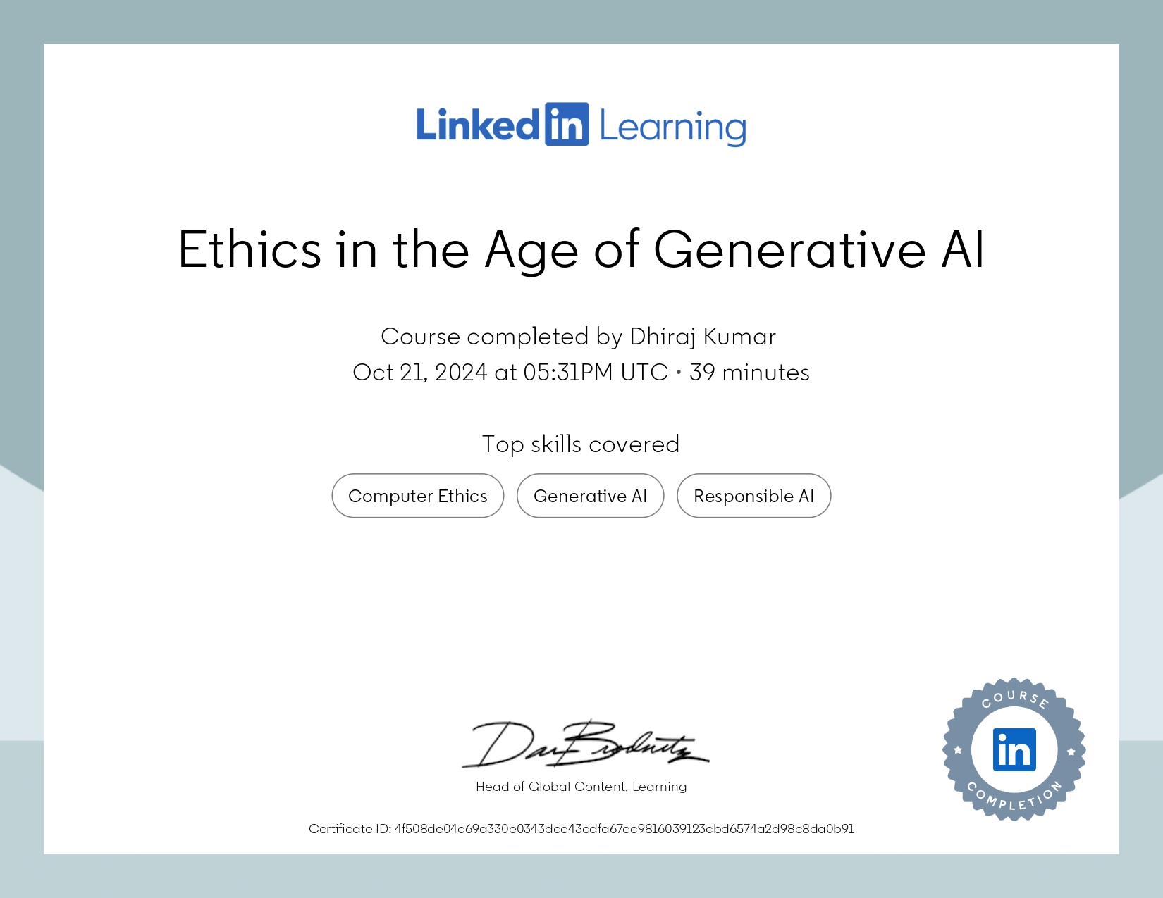 Certification 23